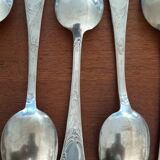 Set of silvered metal cutlery 1/1000th