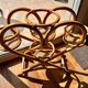 Vintage rattan plant stand – 1970s