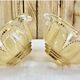 Wall lamp double fires copper metal art deco glassware ezan opalescent gilded