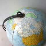 World map, globe land Girard and Barrere in the 1960s