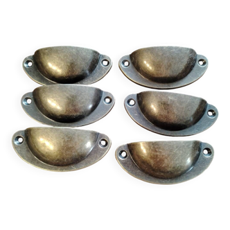 Poignées Coquille x6 - Meuble industriel