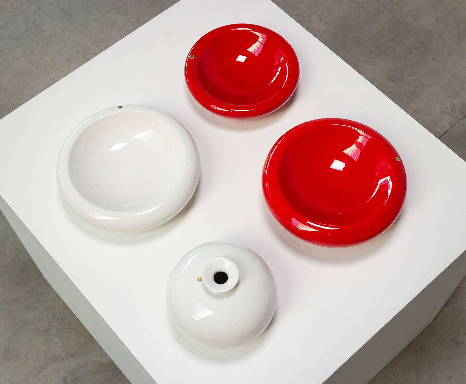 Postmodern composition sculpture in ceramic 1970 Italy