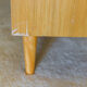 Light wood chest of drawers 4 drawers 1960 Spindle legs