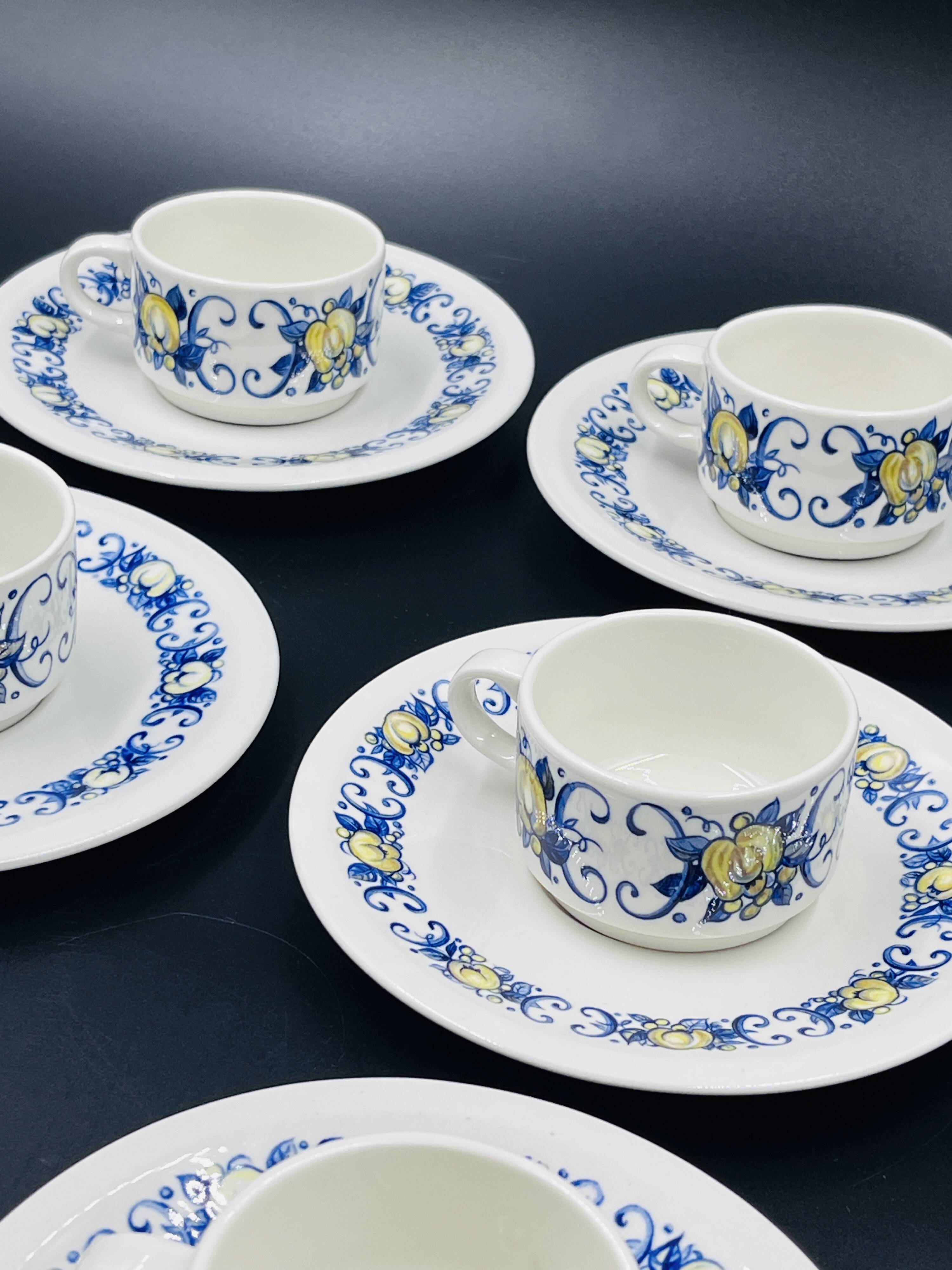 Set of 6 espresso cups and 6 saucers Villeroy & Boch – Cadiz model
