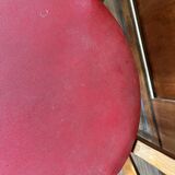 Ensemble de 4 chaises en bois et vinyle rouge