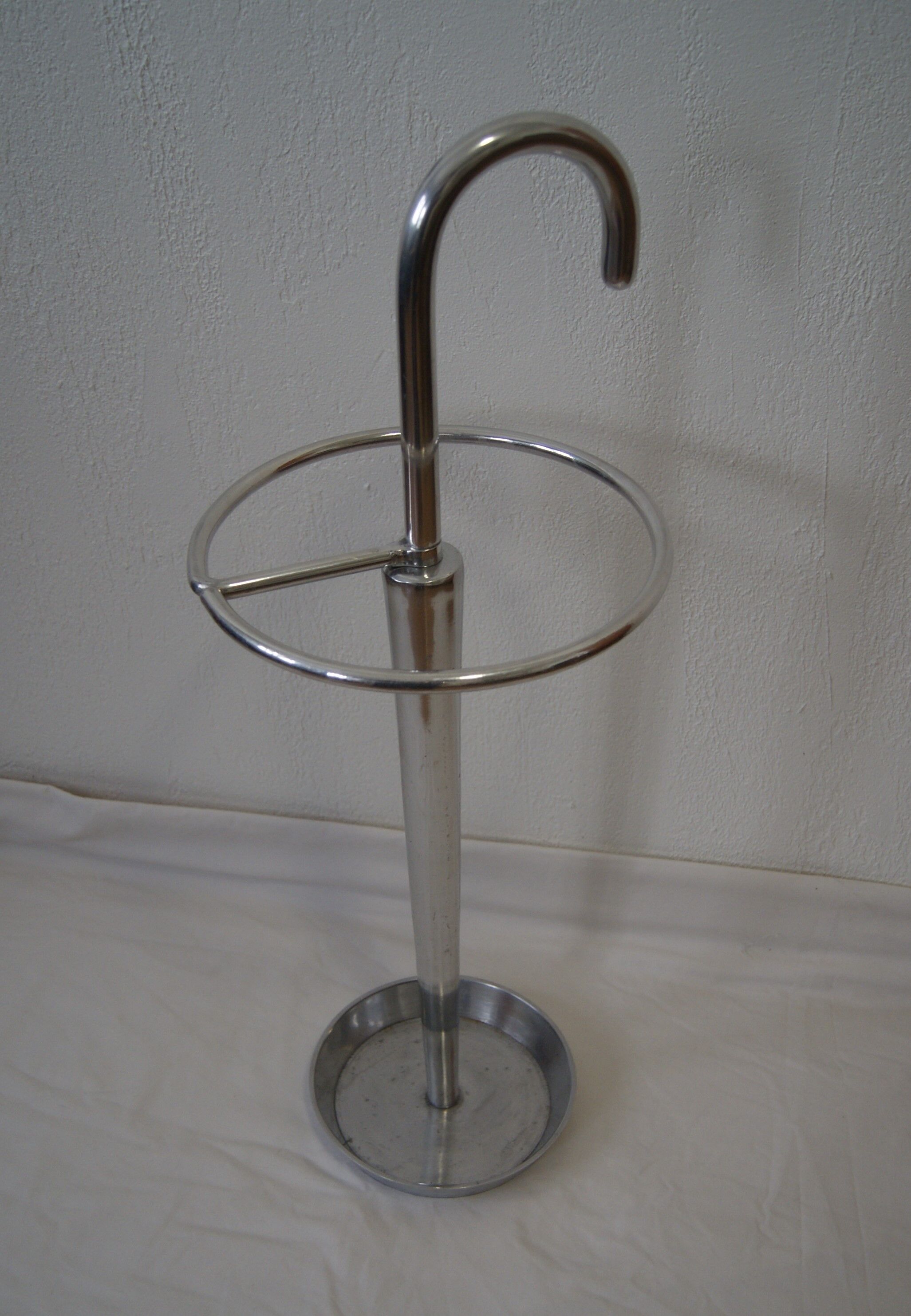 Vintage aluminum umbrella holder
