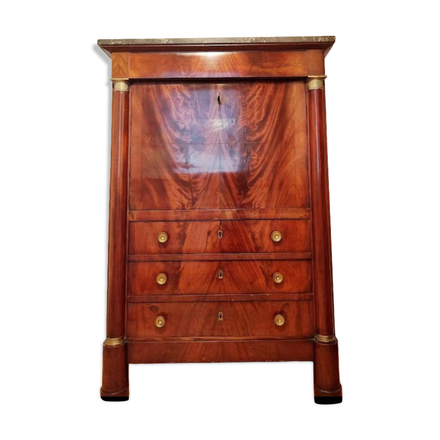 Empire secretary with openwork.