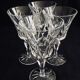 4 crystal red wine glasses from saint-louis camargue model