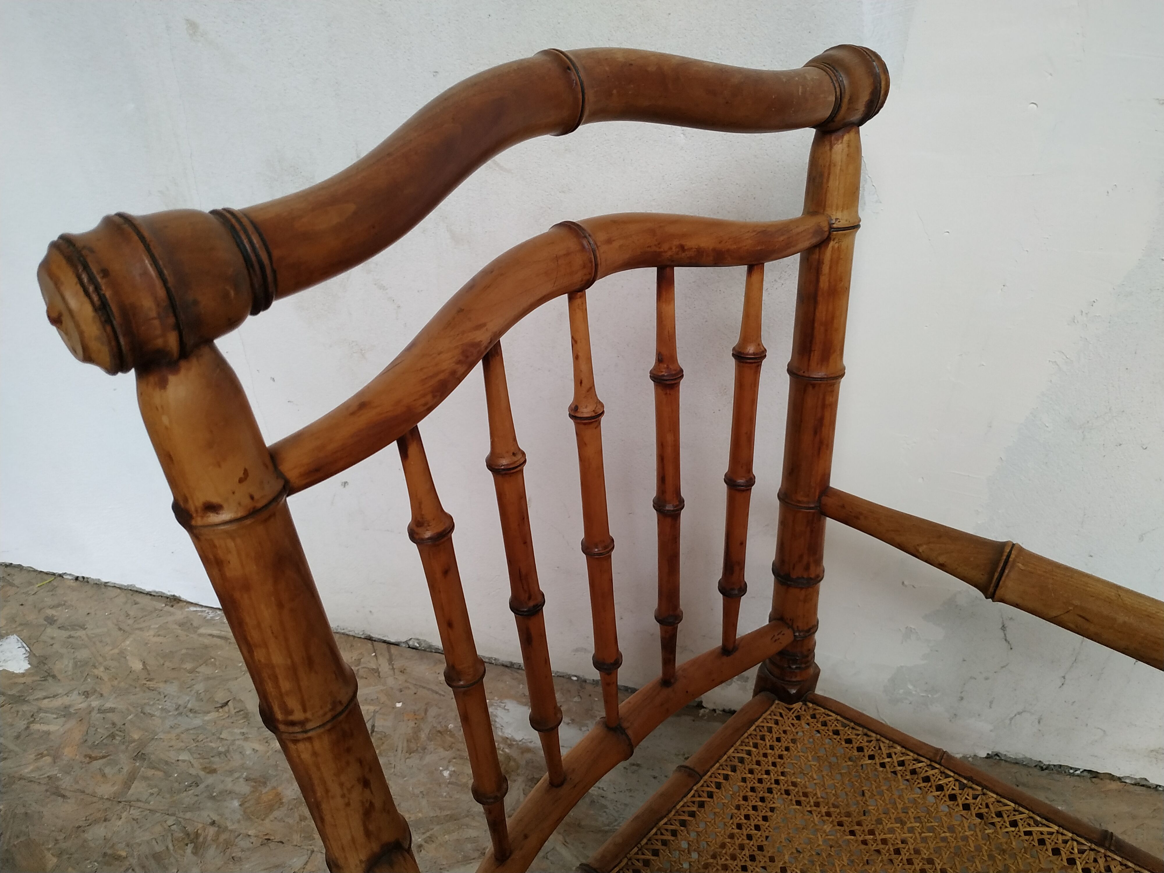 Bamboo armchair 1900