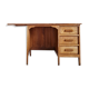 Bureau en bois années 50 avec rallonge intégrée