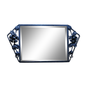 Miroir art deco fer forgé