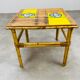 Roger Capron coffee table in ceramic and rattan, fish model