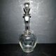 Antique PORTIEUX carafe, Pasteur model, with Empire engraving, 1930