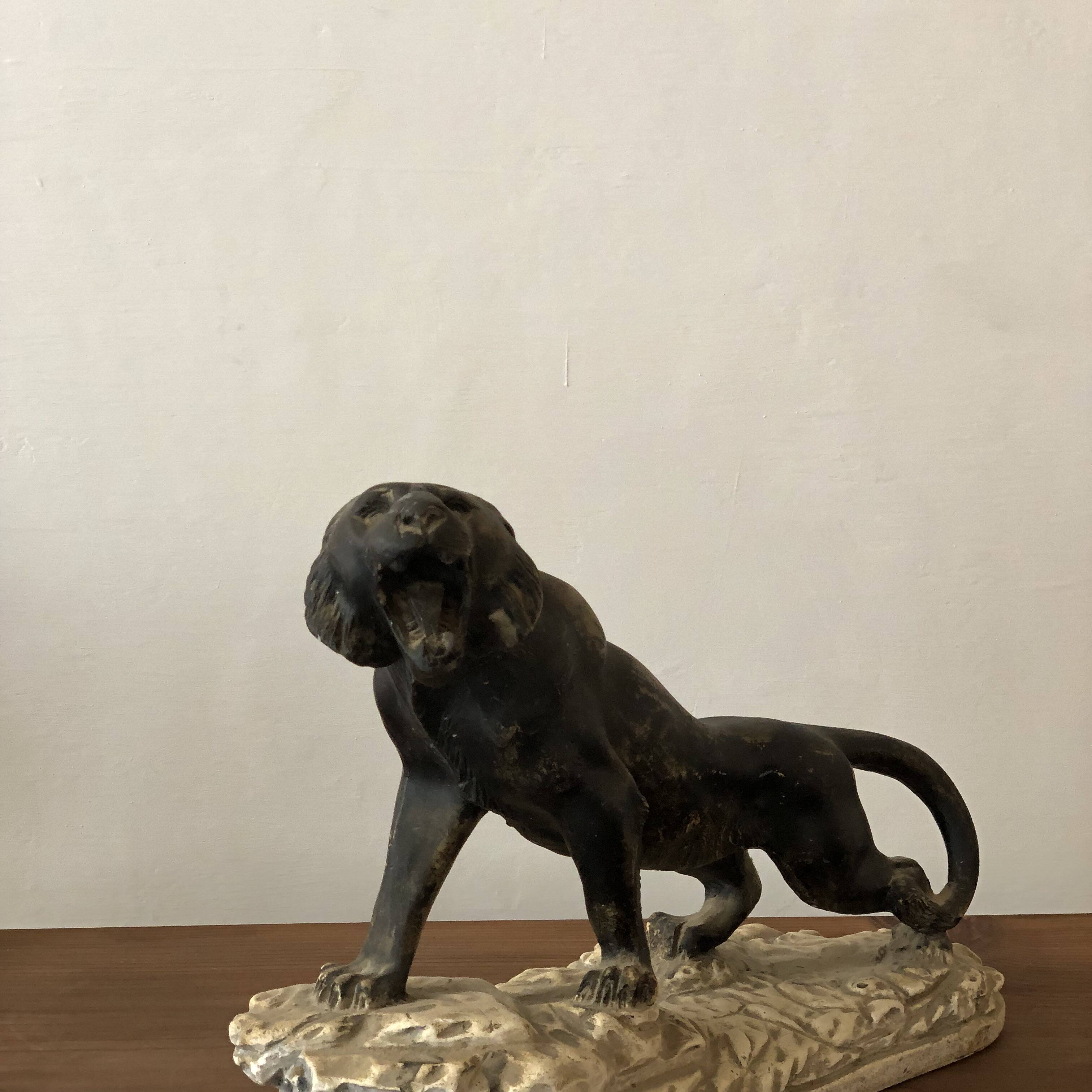 Plaster tiger, art deco period