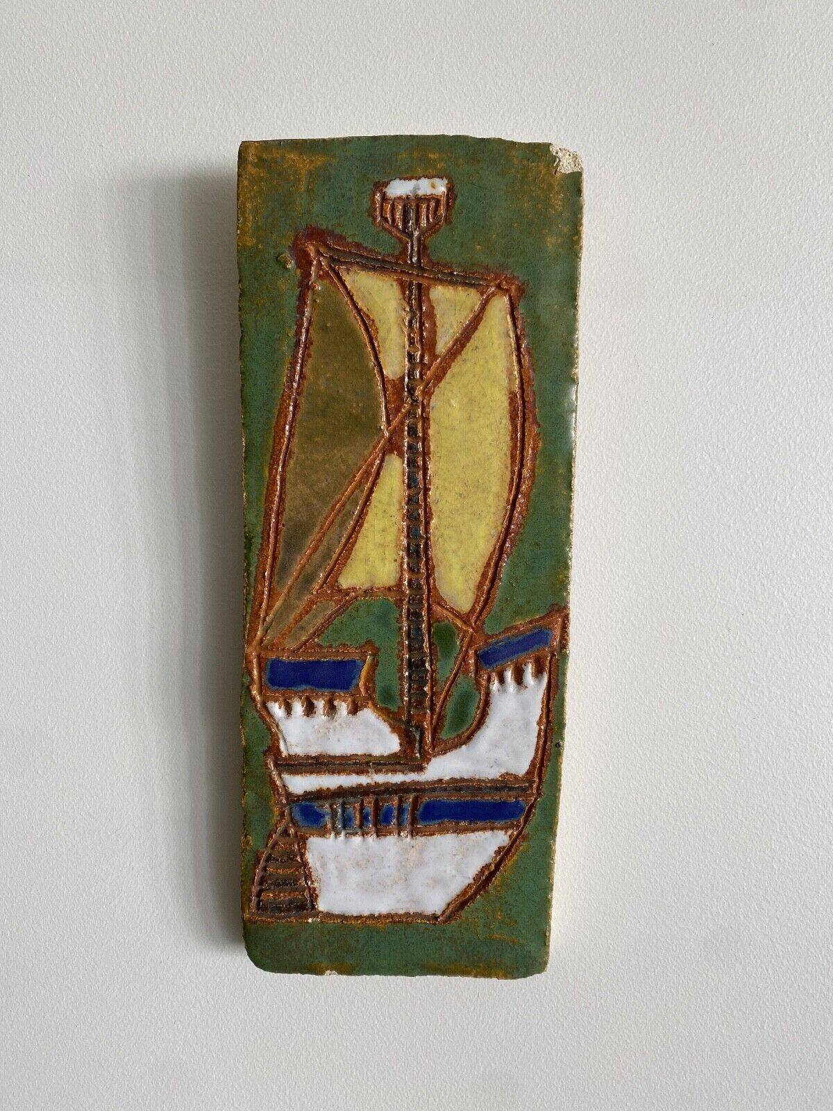 Ceramic plaque The Argonauts Vallauris I. Ferlet and F. Bourguet