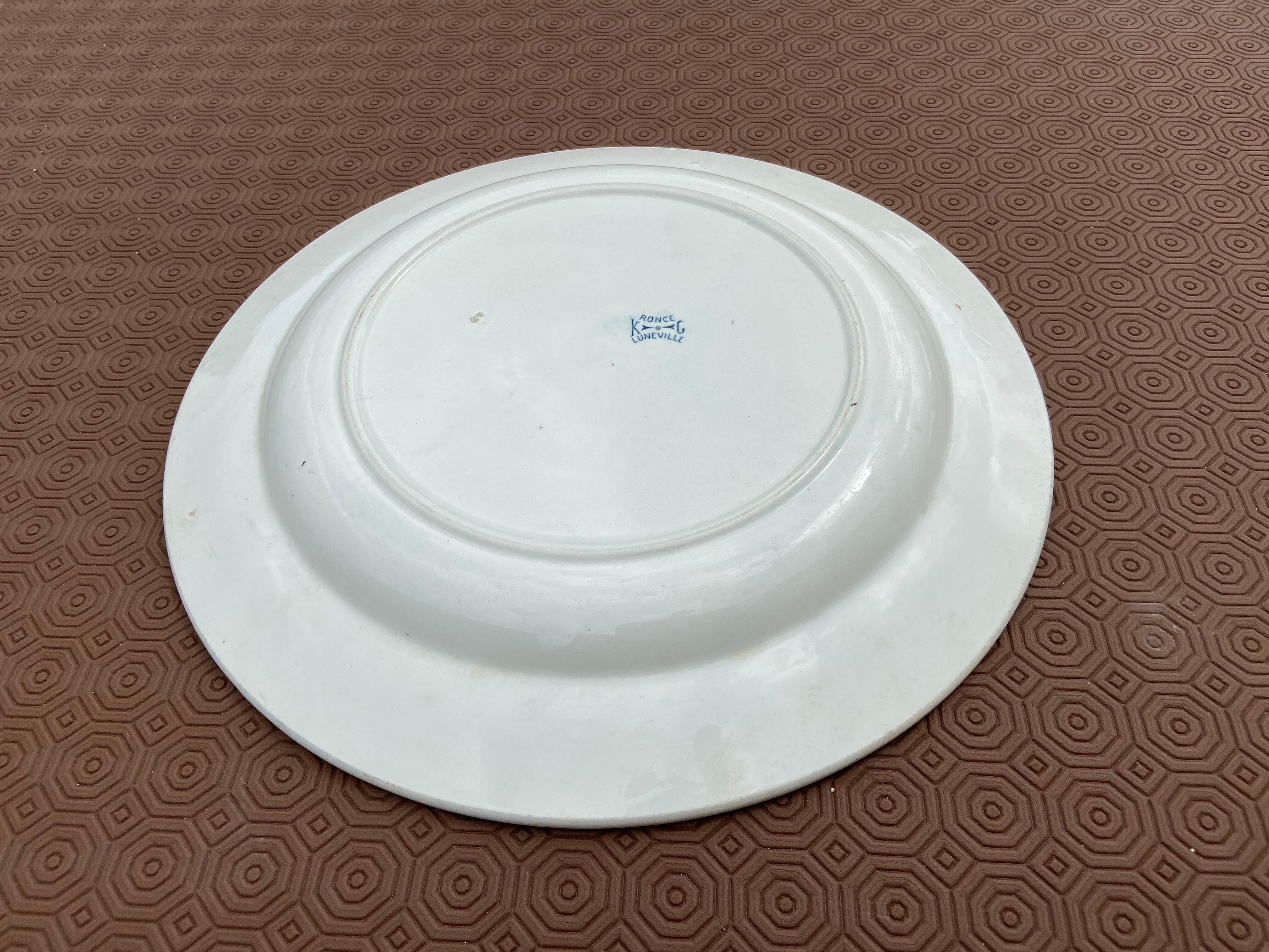 Luneville earthenware dish