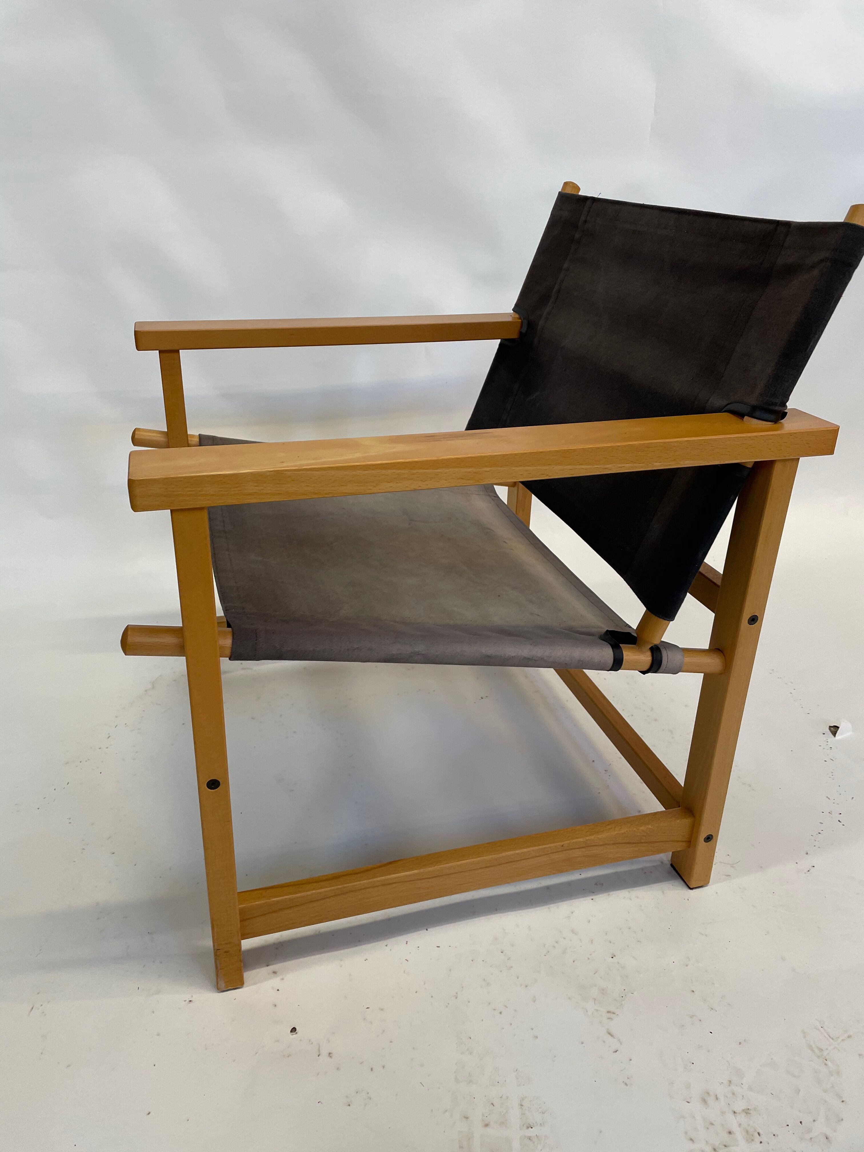 Vintage Safari Chair 1980s Hyllinge Møbler Denmark