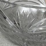 Saladier en cristal taillé