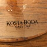 Pair of Kosta Boda candlesticks