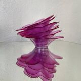 6 pop pink glass cups