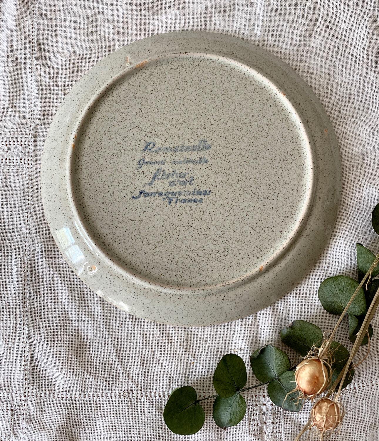 Set of 3 plates sarreguemines model Ramatuelle