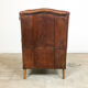 Dark brown sheep leather wingback armchair