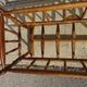 Antique solid walnut cradle