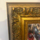 Framed mirror with a gilded wooden frame — 82 x 61 cm