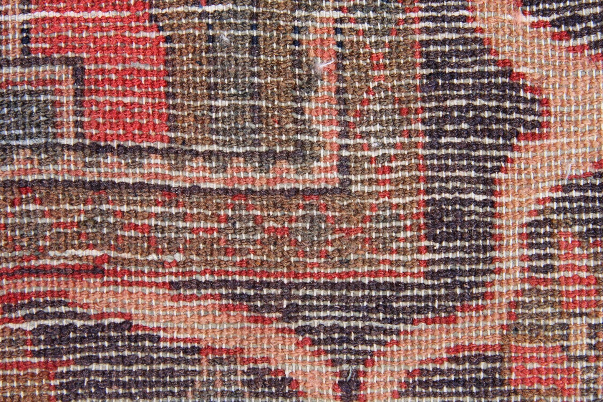 Vintage Red Wool Persian Area Rug- 110x170cm