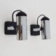 Pair of Targetti style adjustable spotlight wall lights from the 1970s