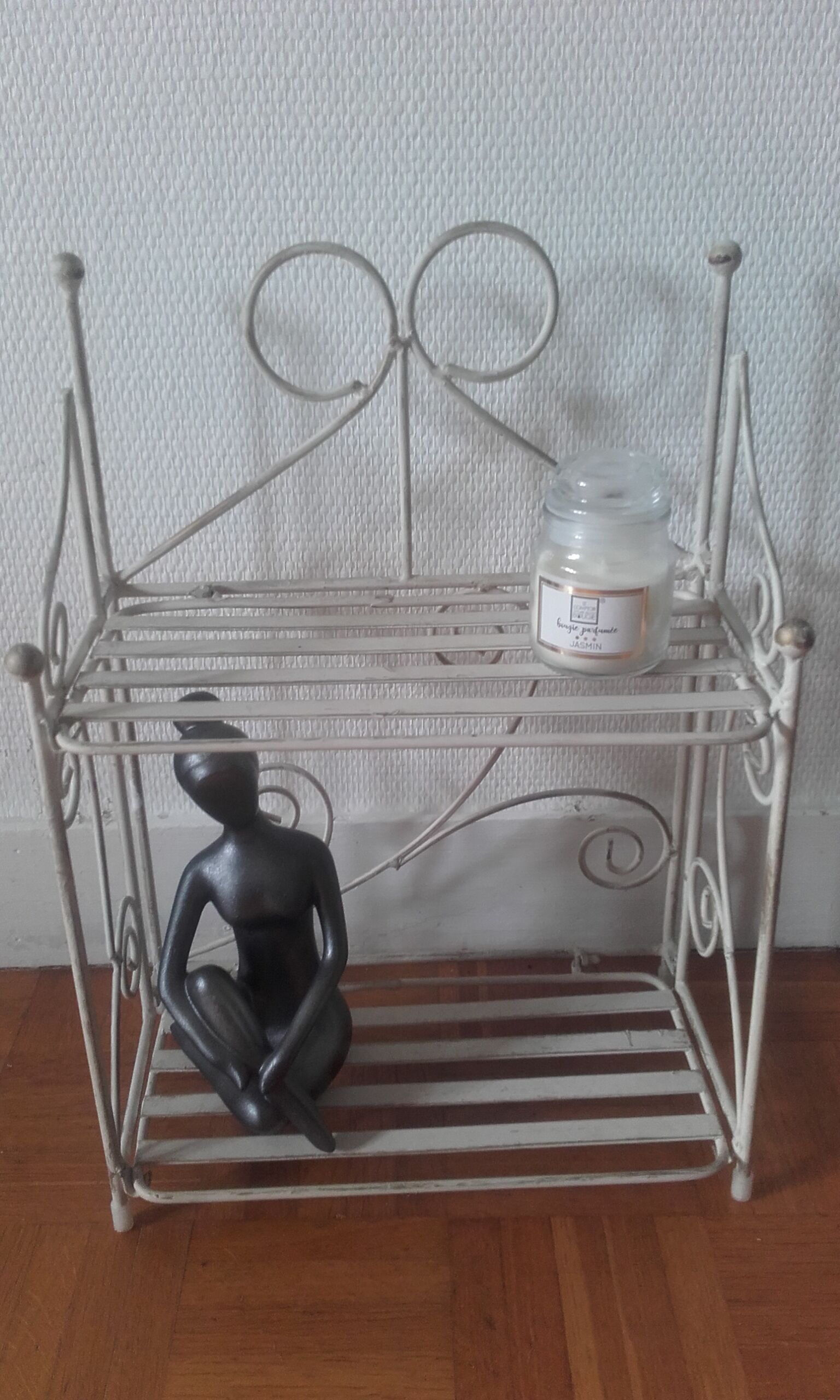 Vintage metal shelf