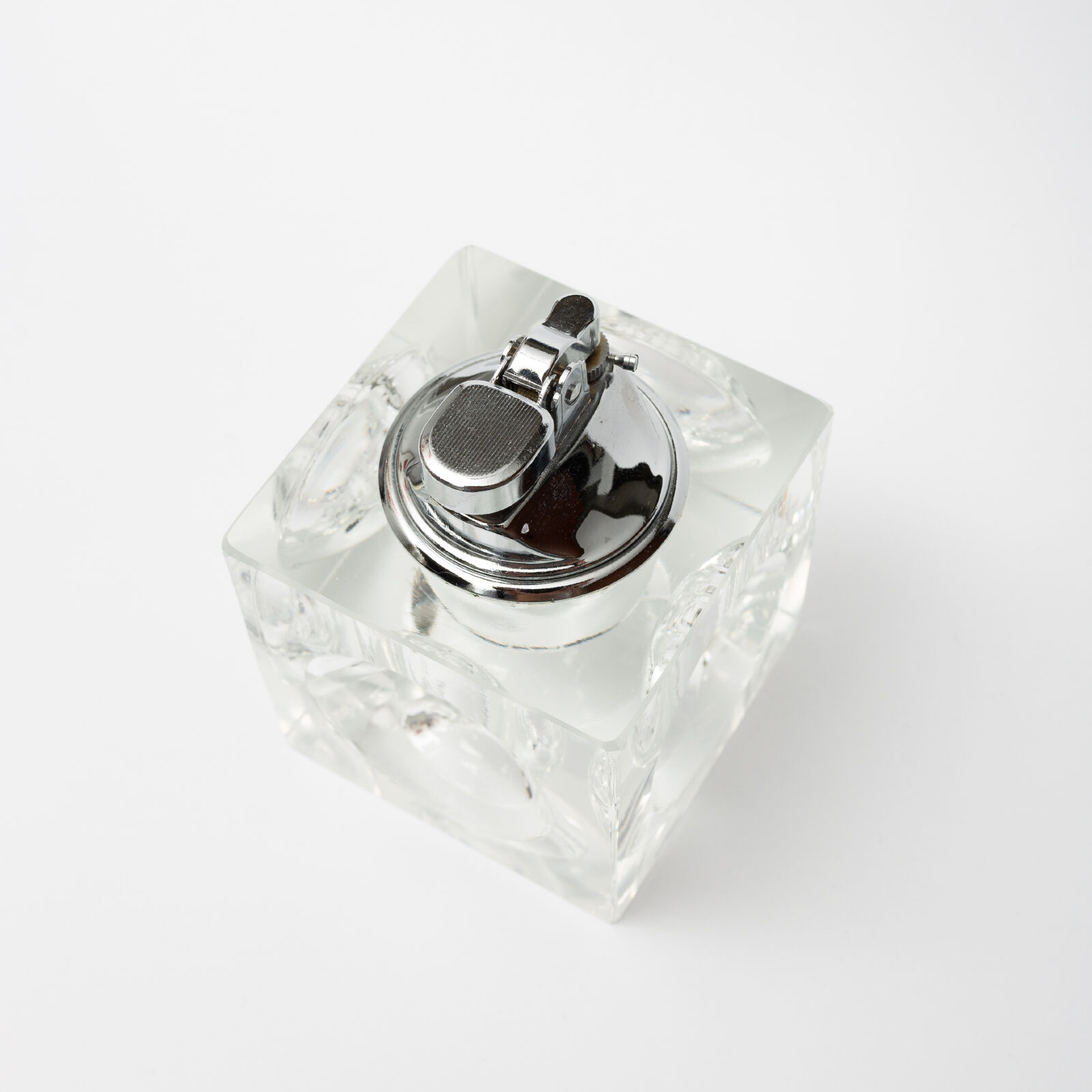 Briquet de table cubique en cristral