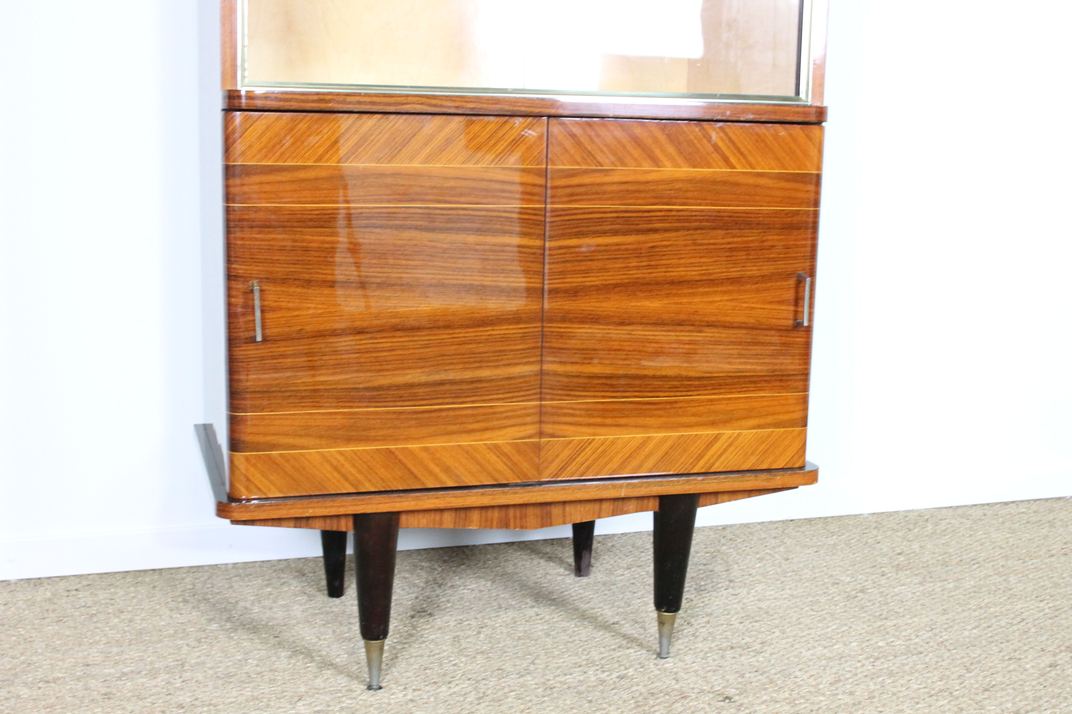 Vitrine en palissandre