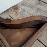 Console table wood and green marble from Aosta