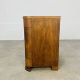 Art Deco bedside table, wood, end table