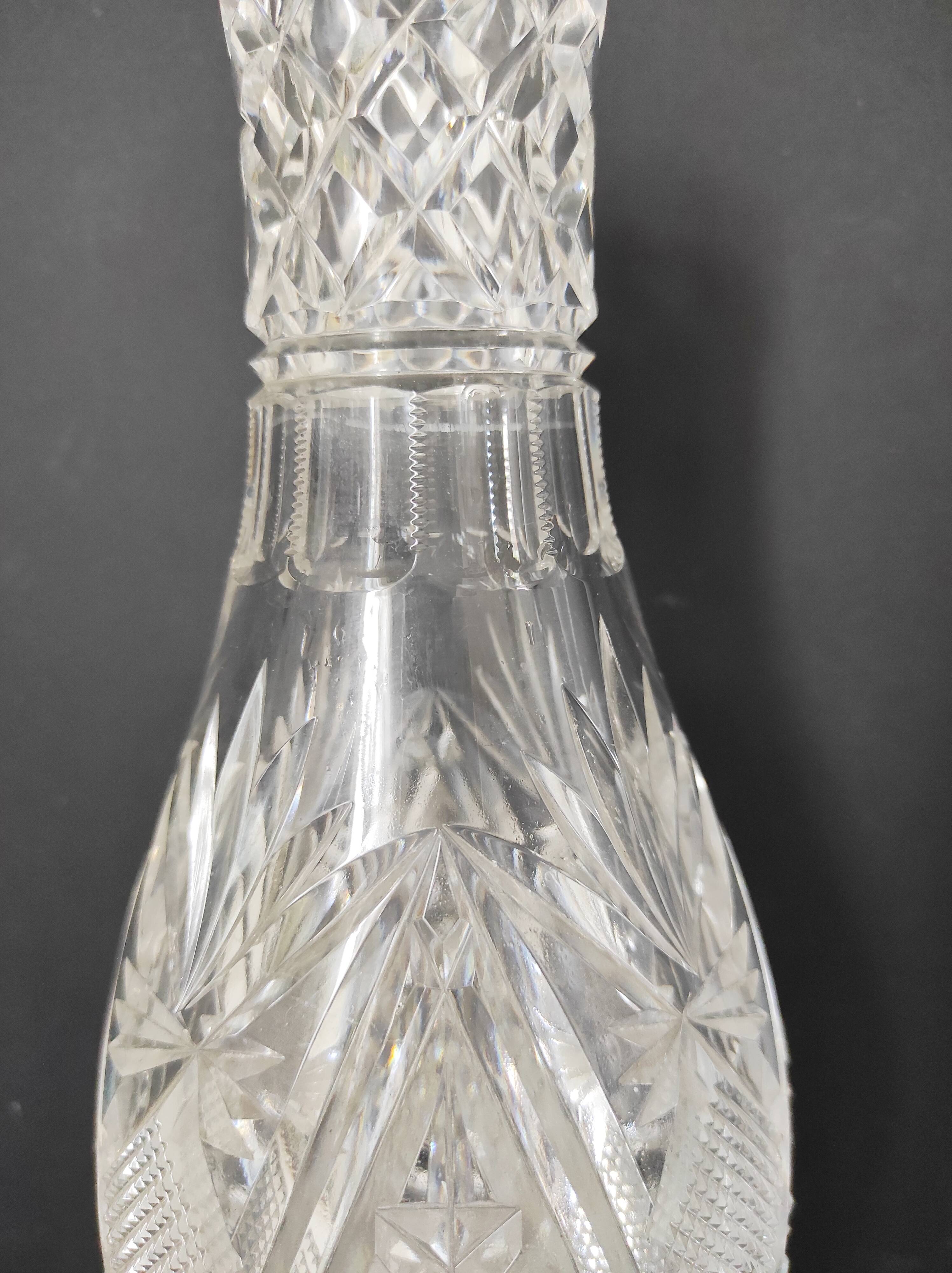Cut crystal vase