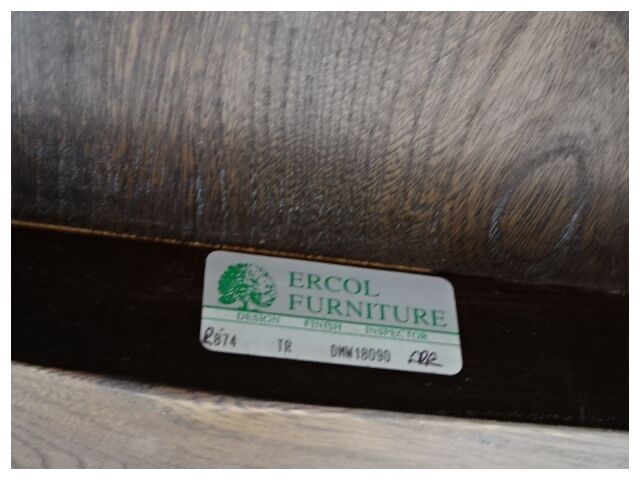 Table basse vintage Ercol orme 1960