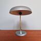 Lampe de bureau articulée en métal laqué gris/bleu, style Bauhaus, années 1930-40