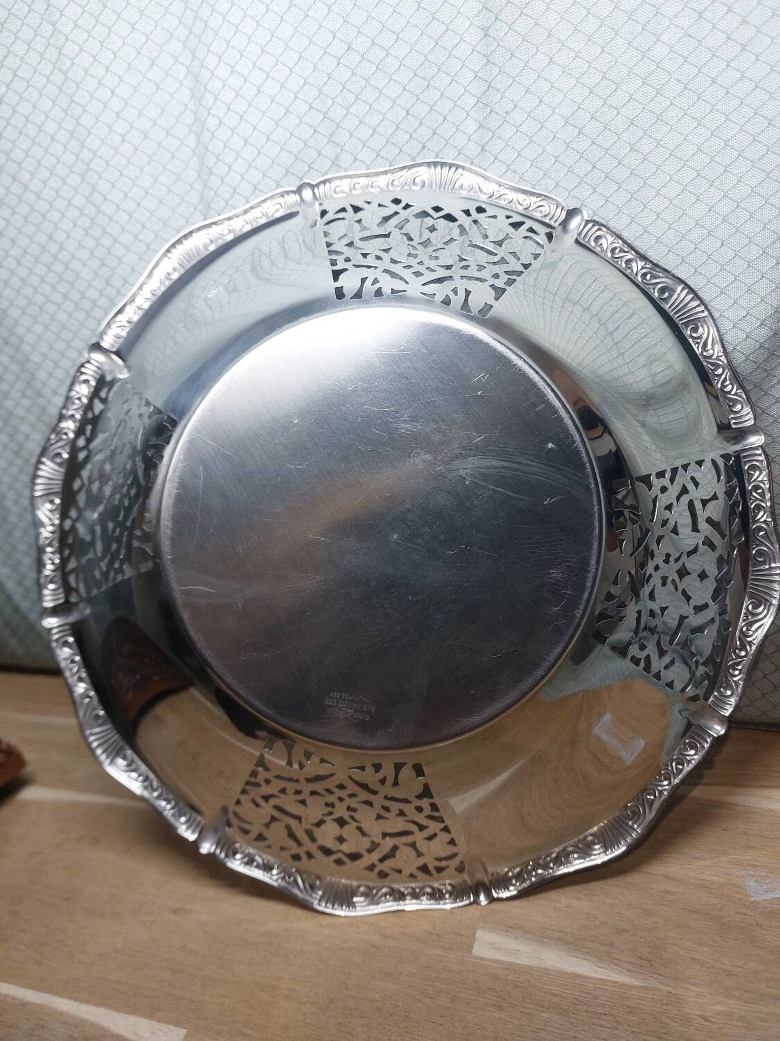 Vintage cut alfra alessi perforated basket stainless steel 18/10 italy