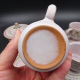 Earthenware coffee service signed Jean Austruy Vallauris around 1970 - Cups - saucers - milk pot