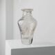 Vintage Murano glass vase - subtly swirled transparent glass - Italy 1970s - table decoration, gift idea