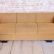 Czech Art Deco Sofas and Lounge Chairs in Beech and Oak attributed to Jindrich Halabala for Up Závody, 1930s, Set of 3