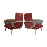 Paire de fauteuils vintage 1950