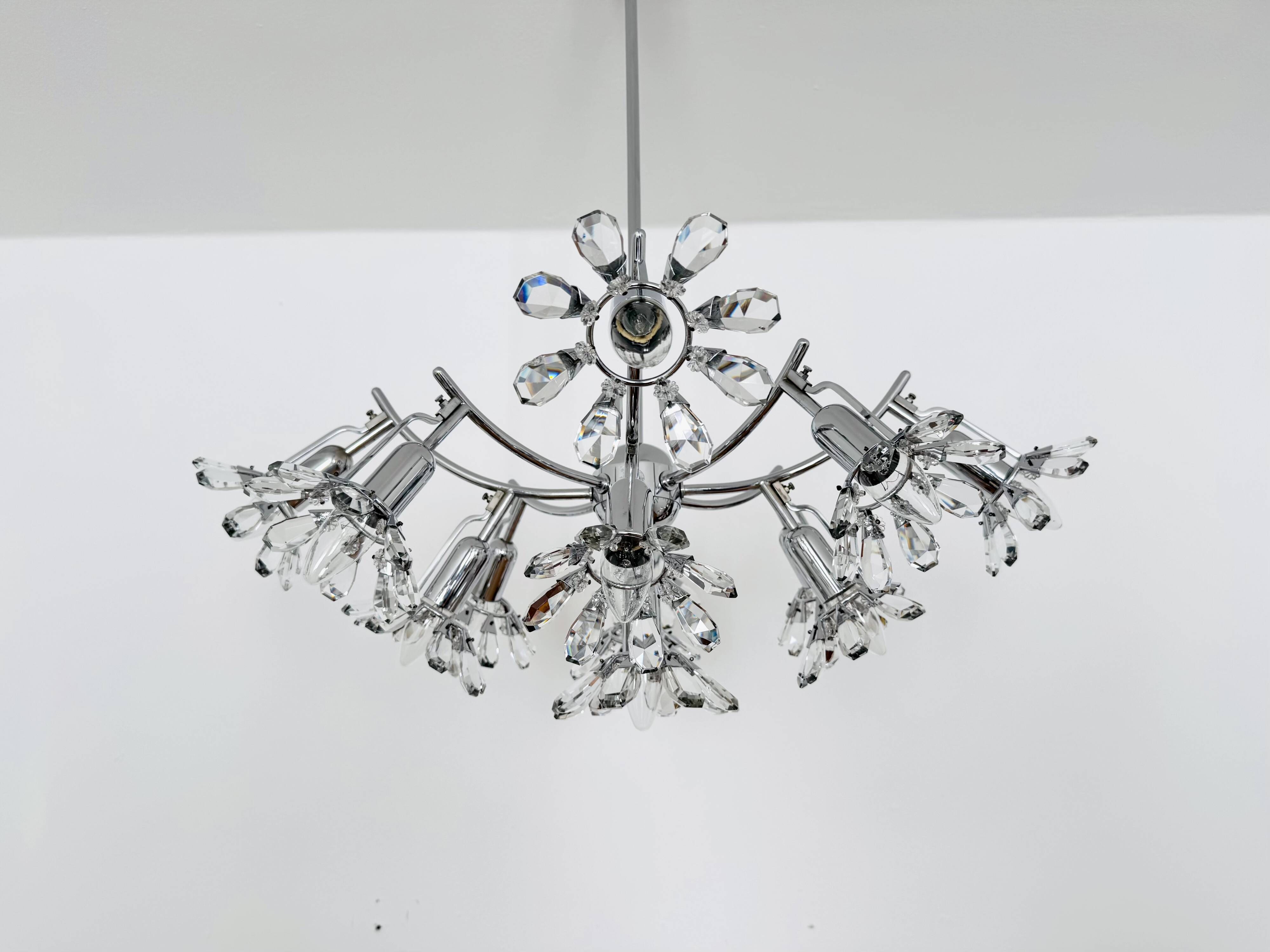 Crystal Glass Chandelier by Bakalowits