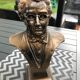 Plaster bust imitation bronze schubert