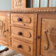 Carved wooden sideboard