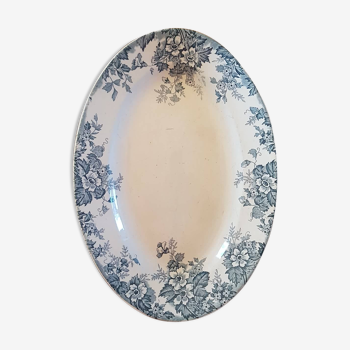 Oval dish in terre de fer saint amand & hamage model marie-louise