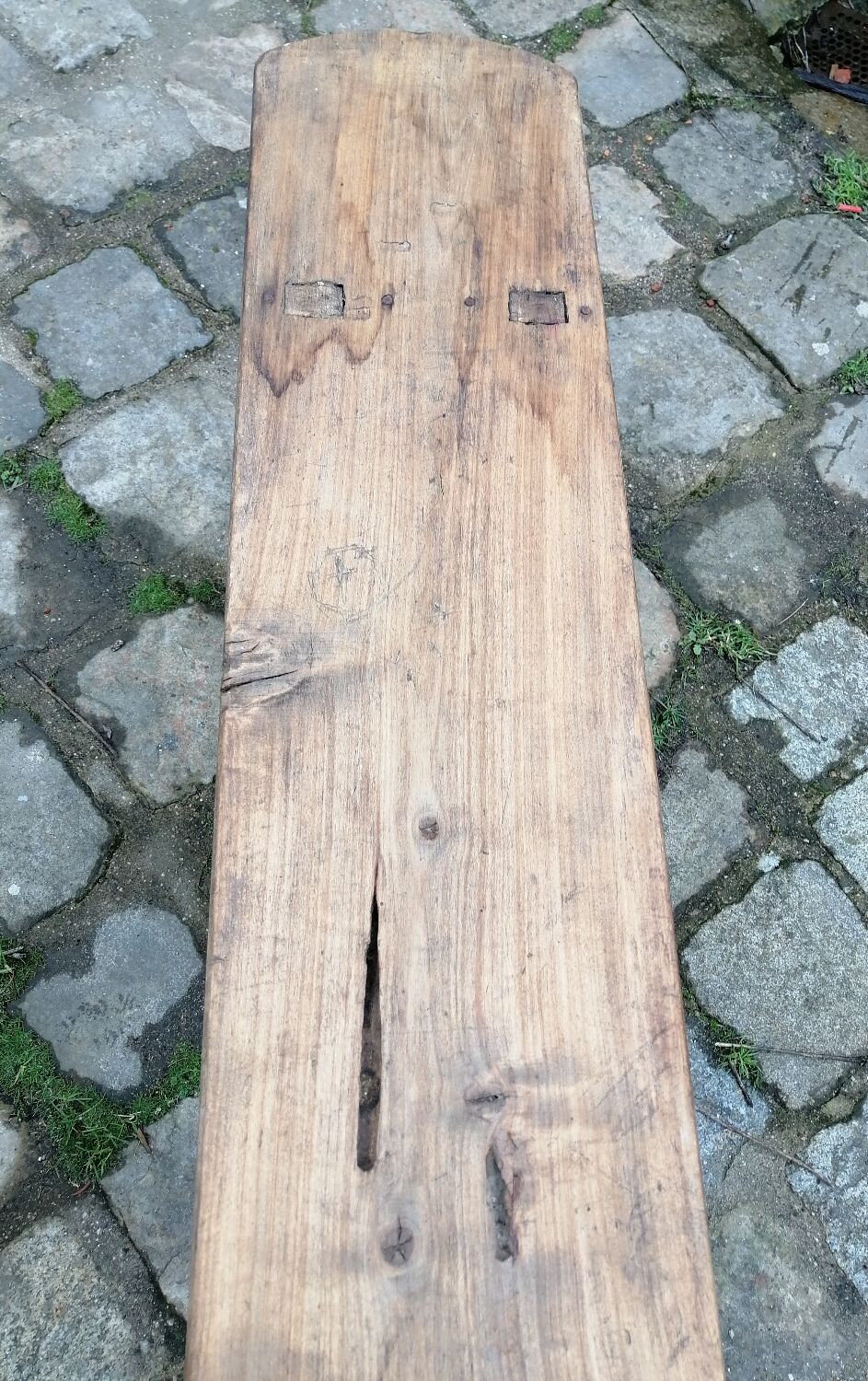 Antique wooden bench
