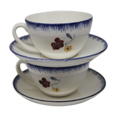 Duo of chocolate Mary Lou Digoin cups