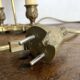 2-light brass hot water bottle lamp